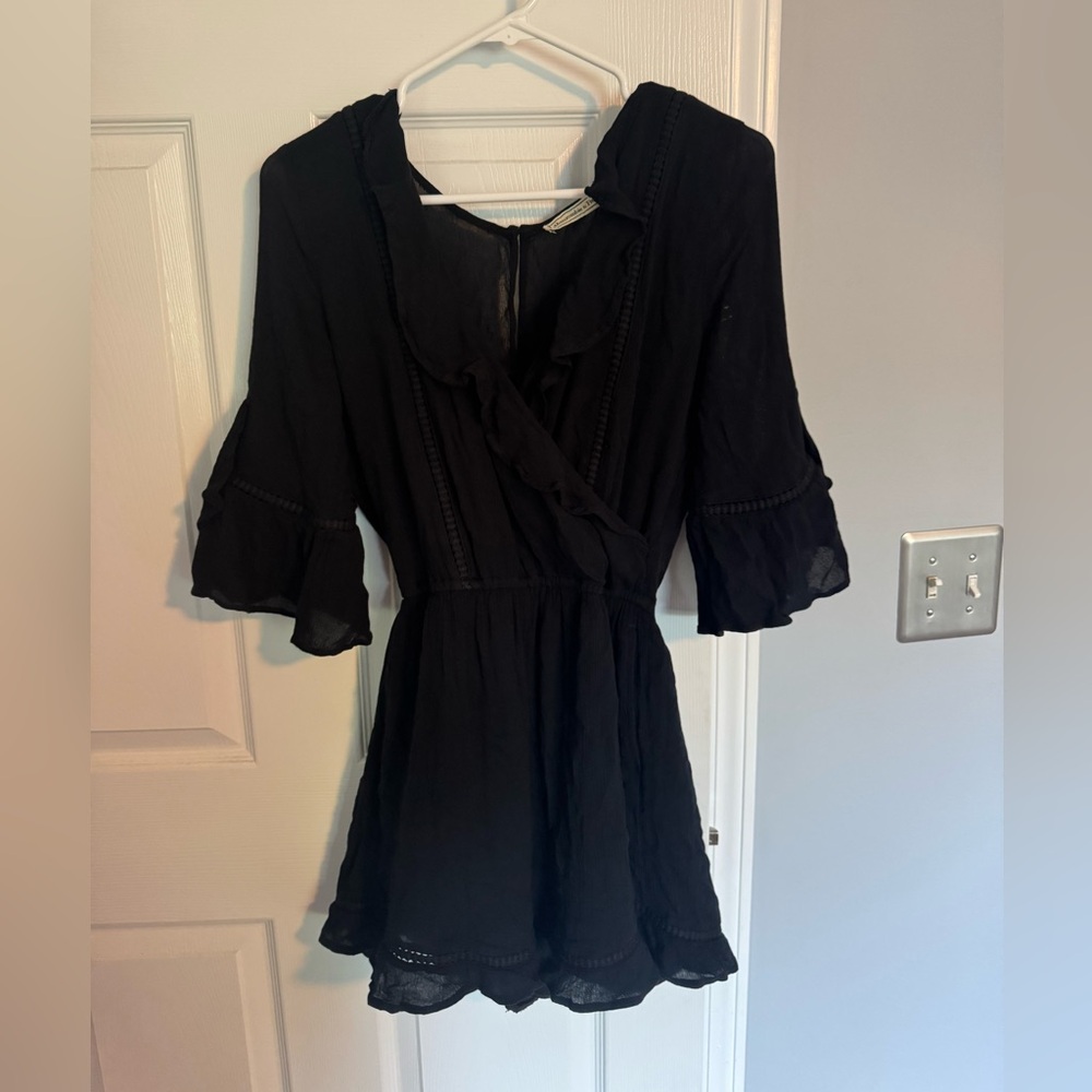 Elegant Black Women's Romper